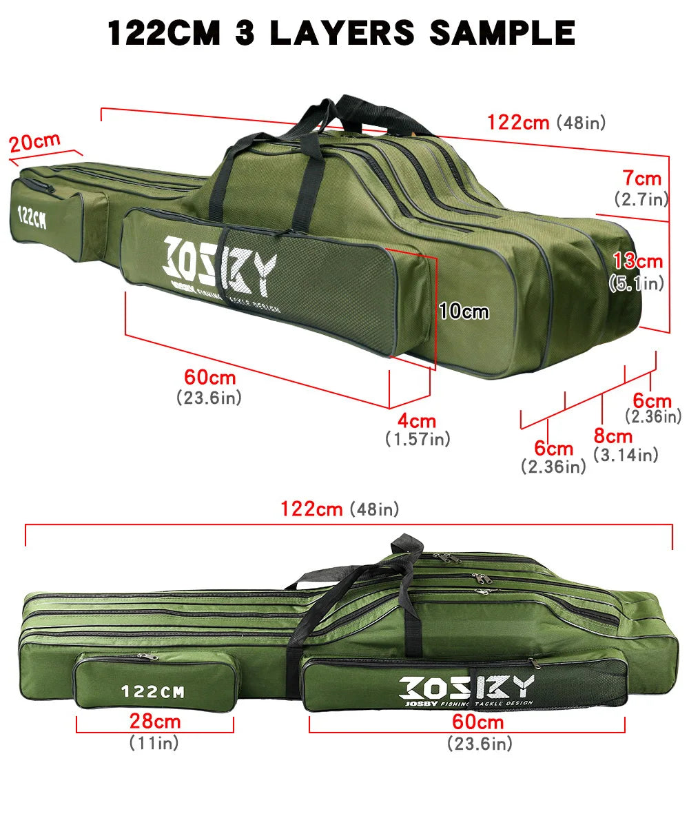 Portable Foldable Fishing Rod Carrier Bag