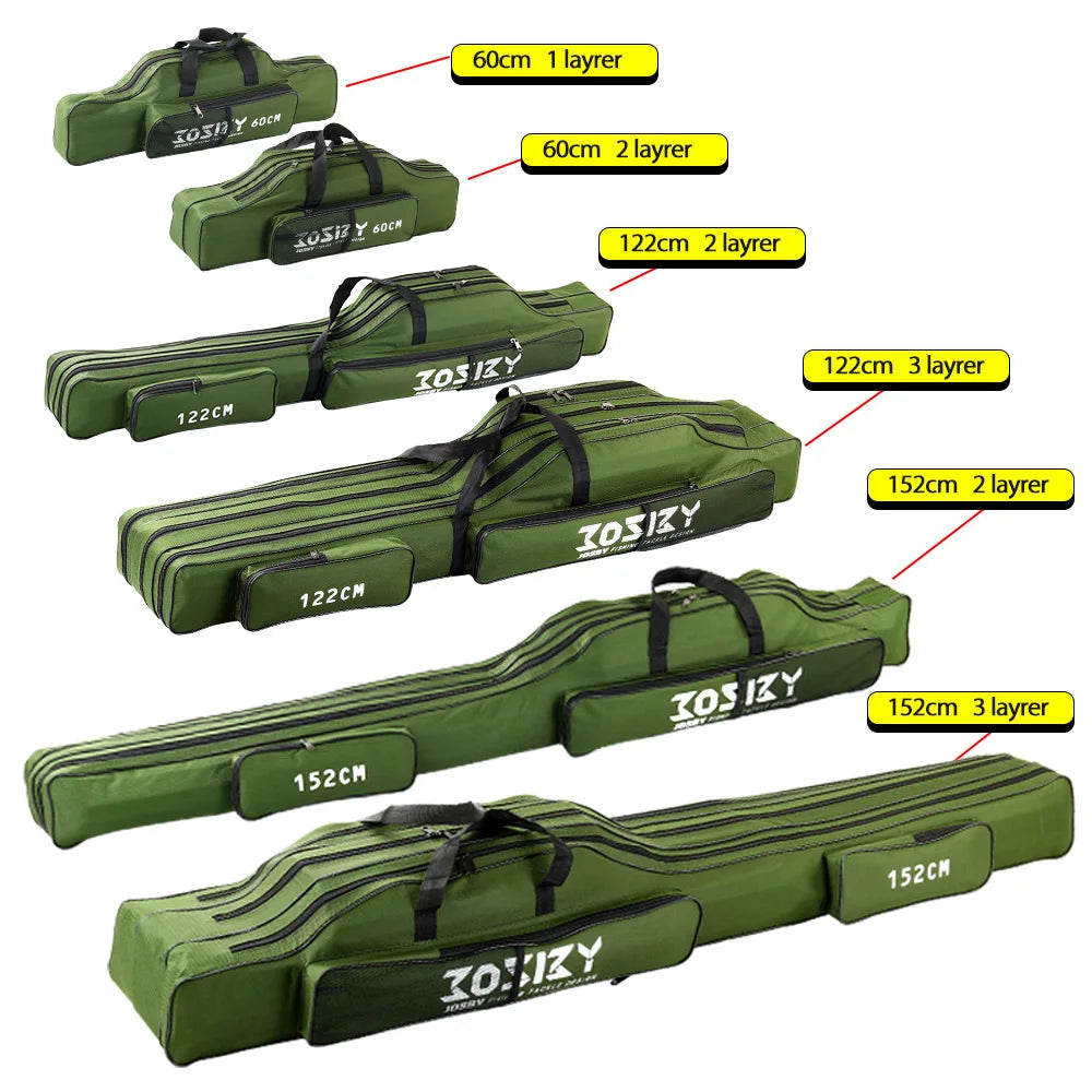 Portable Foldable Fishing Rod Carrier Bag