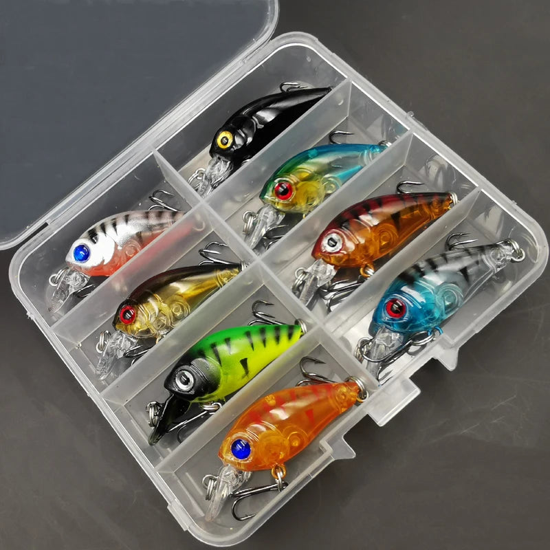8pcs Crank Bait Minnow