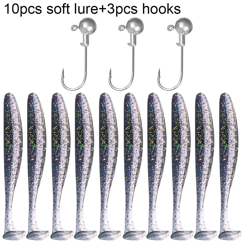 10PCS Soft Lure