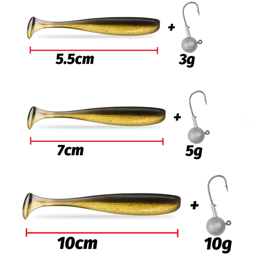 10PCS Soft Lure