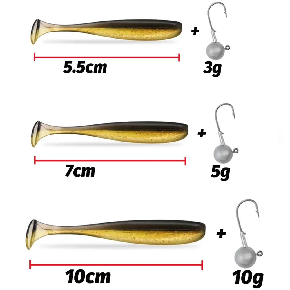 10PCS Soft Lure