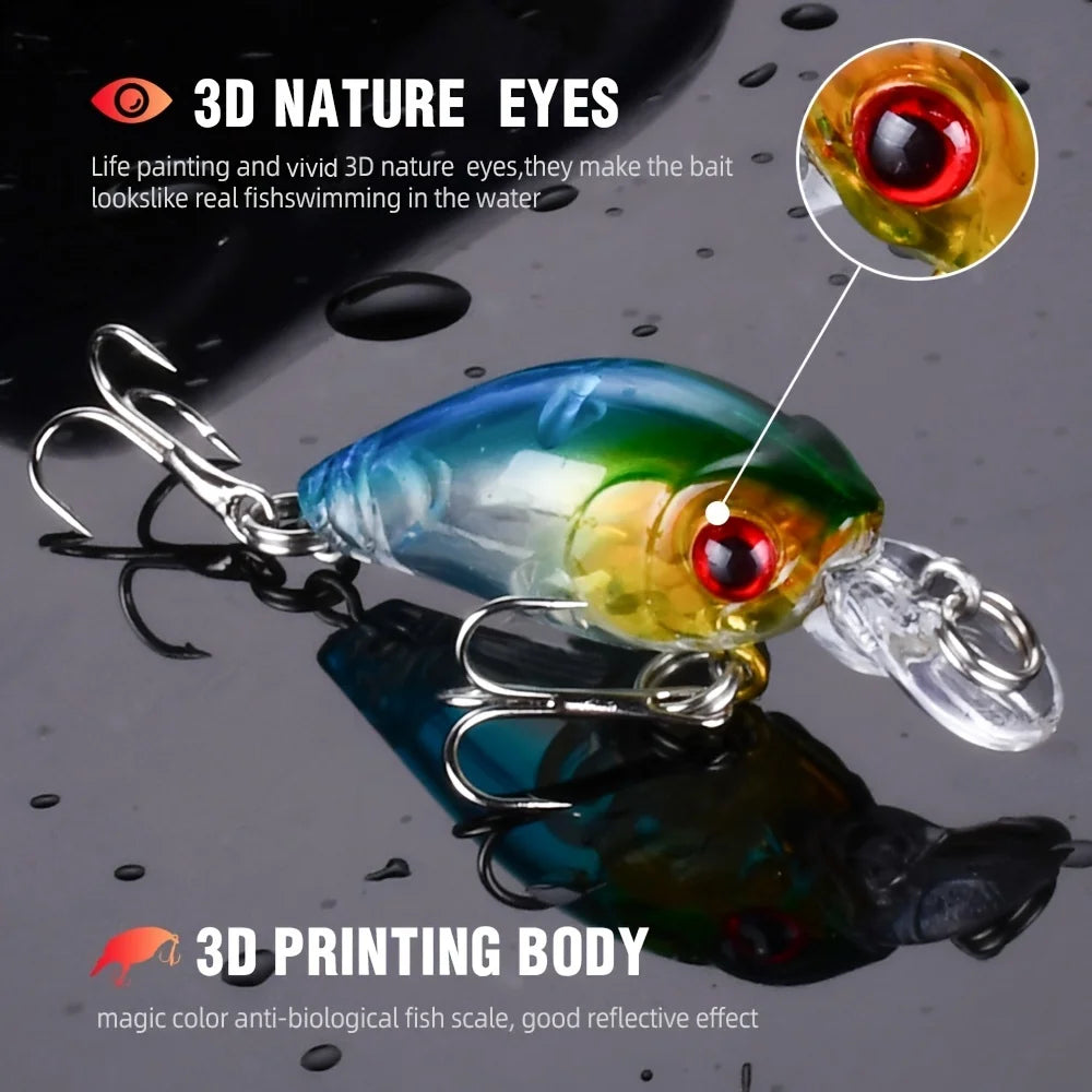 8pcs Crank Bait Minnow