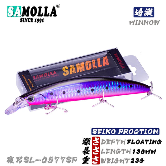 SAMOLLA Floating Minnow Fishing Lure