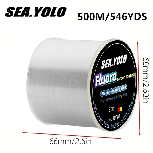 500M Fluorocarbon Fishing Line 3.57LB-26.45LB