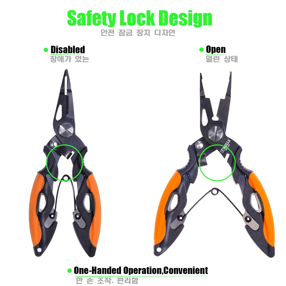 Multifunctional Fishing Pliers 420 Stainless Steel Body