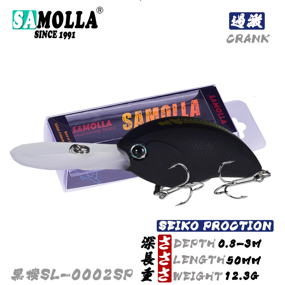 SAMOLLA Crankbait Fishing Lure 12.3g