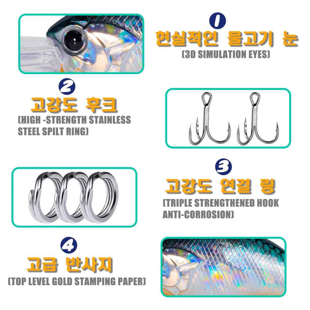 SAMOLLA Crankbait Fishing Lure 12.3g