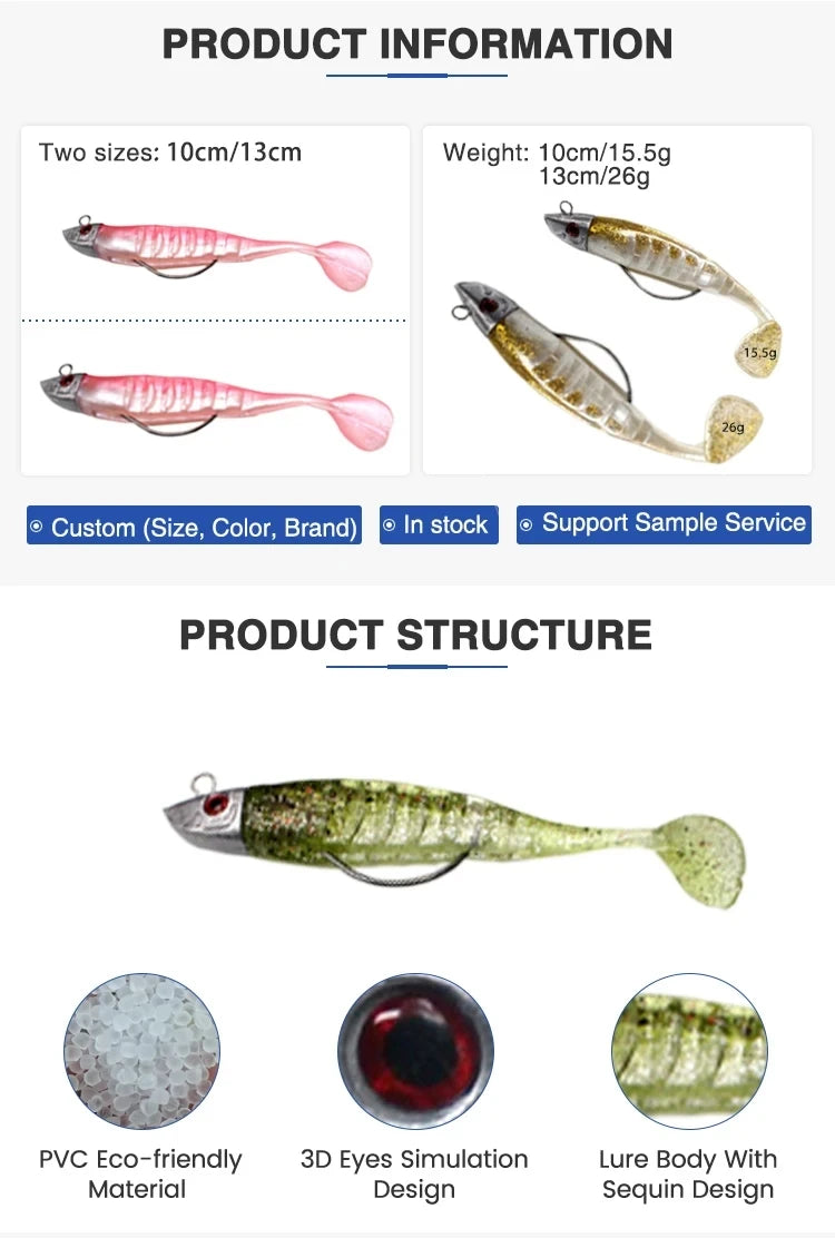 BURLE Soft Lure Jig Head