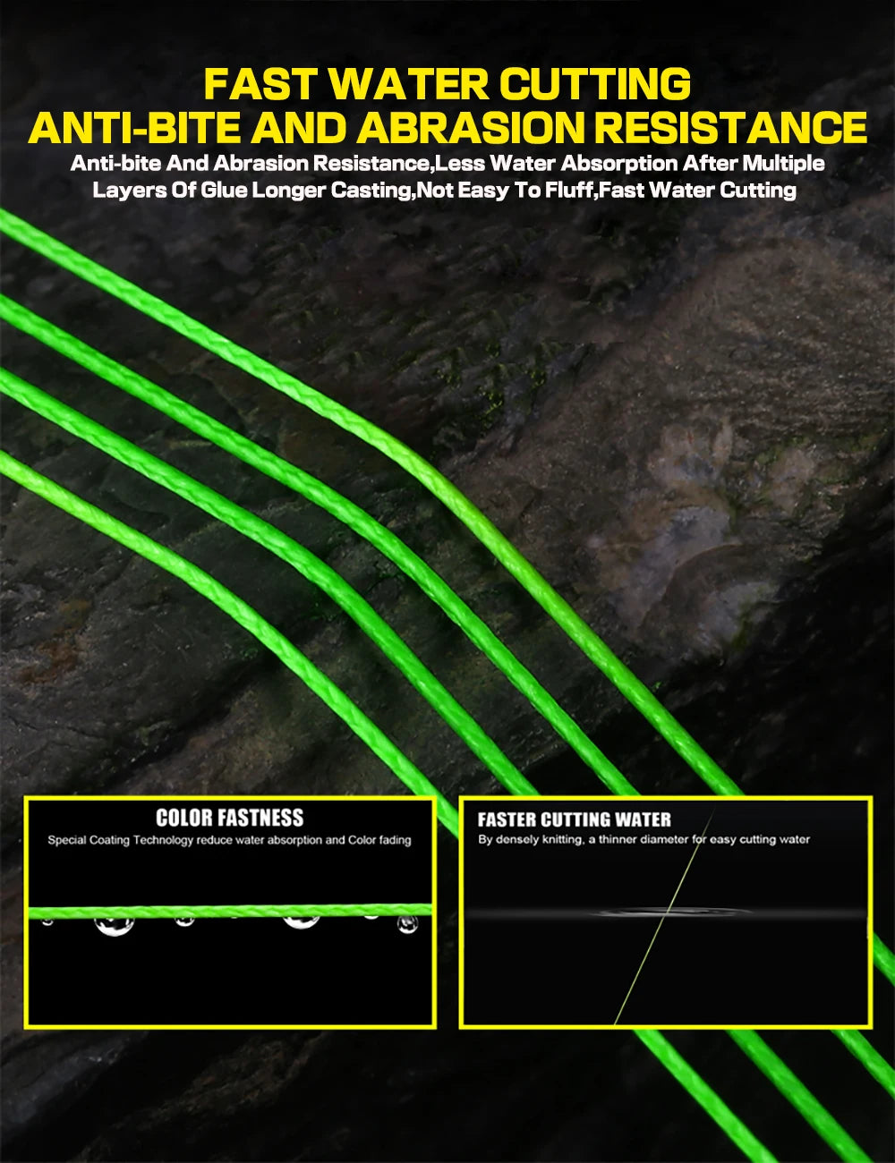 JOF 4 Braided Fishing Line Multifilament
