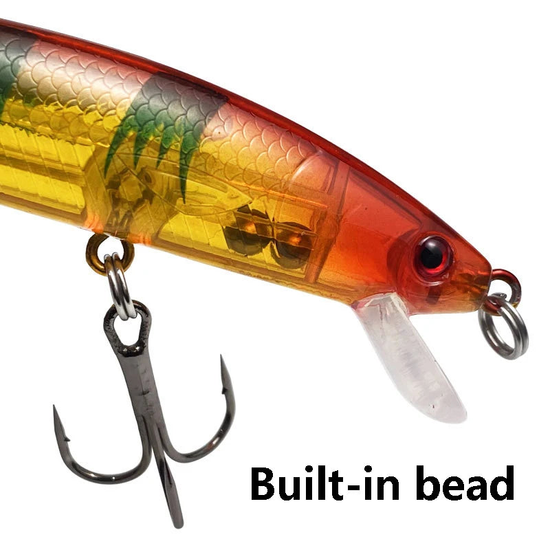 Minnow Lure With Ringing Beads