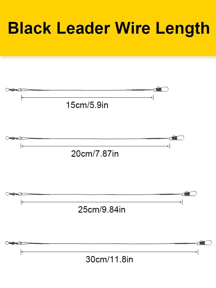 20PC Anti Bite Steel Fishing Leader