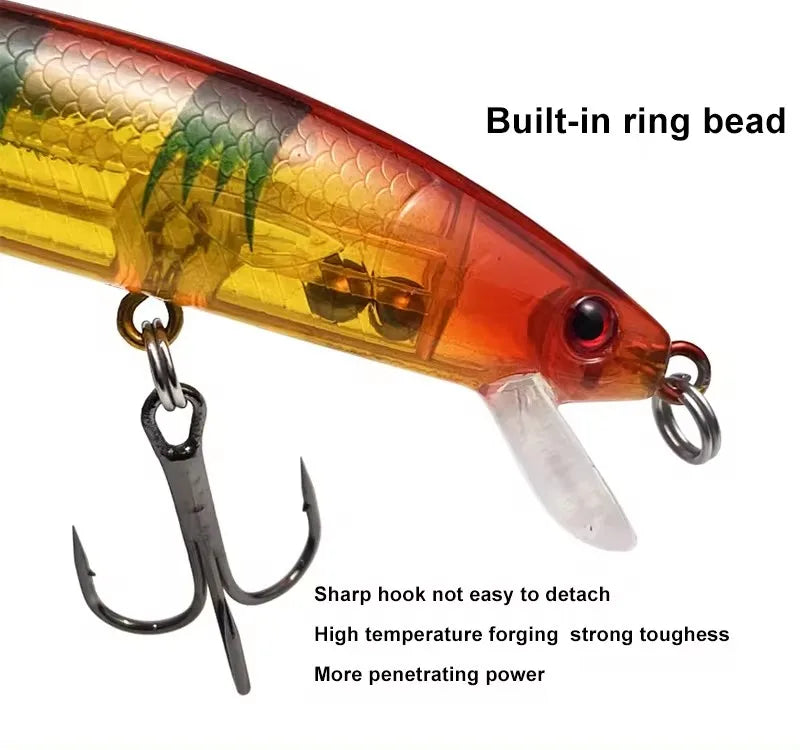 Minnow Lure With Ringing Beads